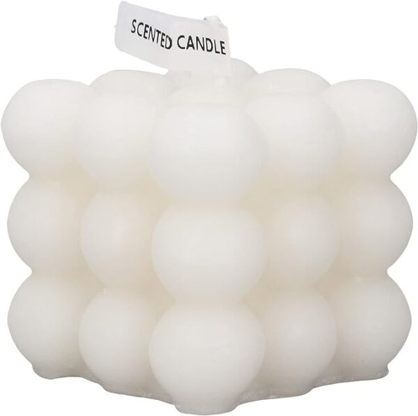 Trinity Bubble Shaped Candle - White - Image 3
