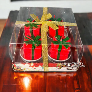 Trinity Christmas Tealight Giftbox Candles - Pack of 1 (4 Pcs)