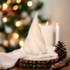 Spiral Christmas Candle - White
