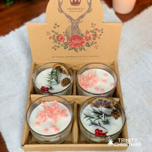 Premium Scented Candle – Christmas Edition Pack of 1 (4 Pcs)