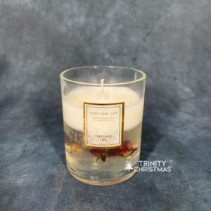 X-Mas Premium Aromatherapy Scented Gel Candles – White