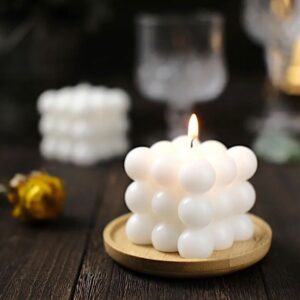 Trinity Bubble Shaped Candle - White