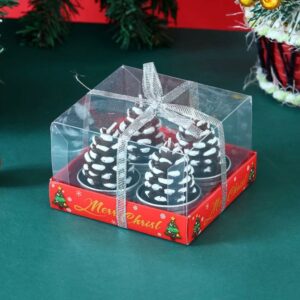 Trinity Christmas Tealight Pine Cone Candles - Pack of 1 (4 Pcs)