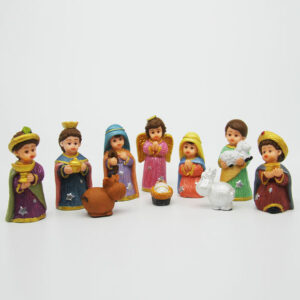 Miniature Kids Nativity Set – 10 Pieces Set
