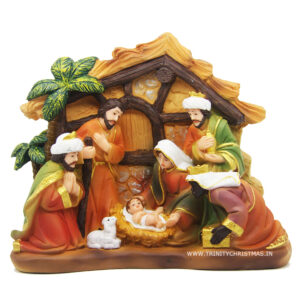 Christmas Nativity Set with House 5 inch