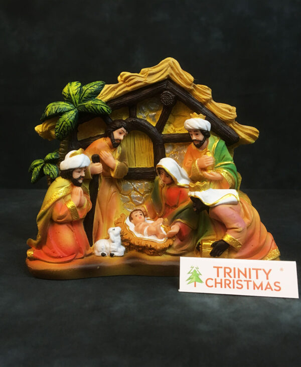 Christmas Nativity Set with House 5 inch - Image 3