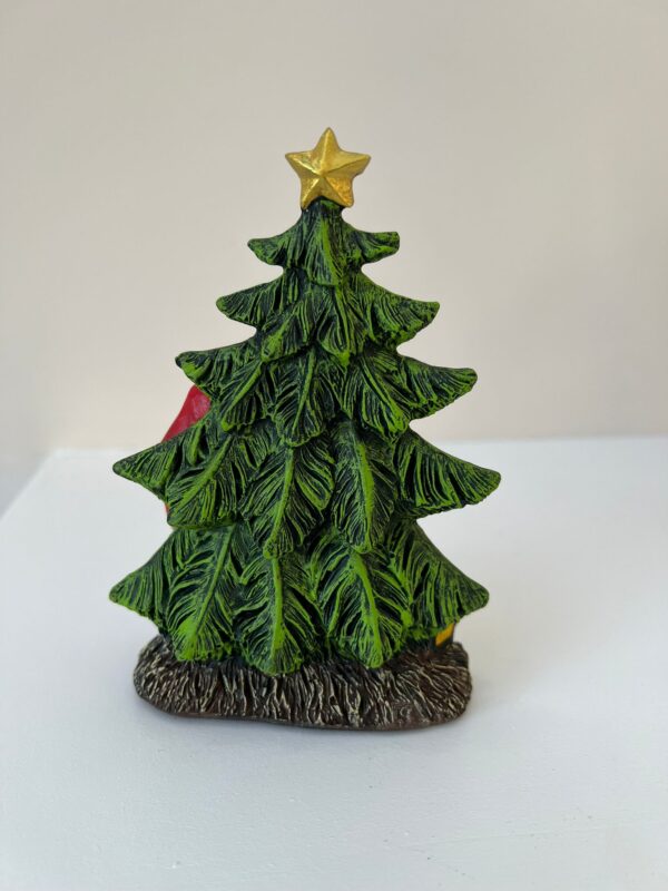 Santa Claus Figurine with Baby Jesus and Christmas Tree -6 Inch - Image 4
