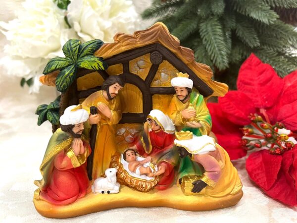 Christmas Nativity Set with House 5 inch - Image 2